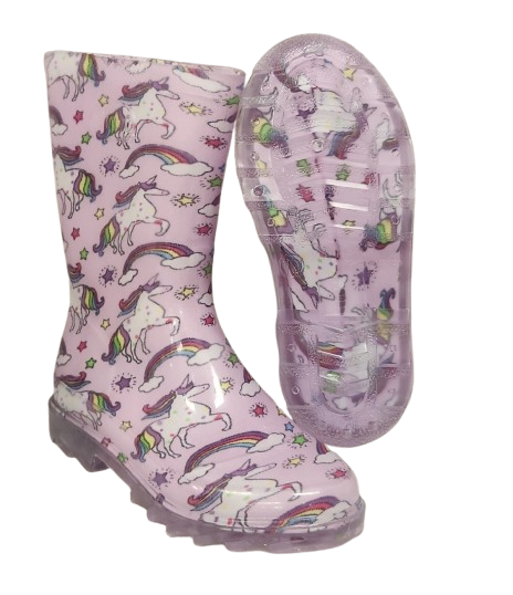 BOTA DE LLUVIA HOPE PULGARCITO UNICORNIO