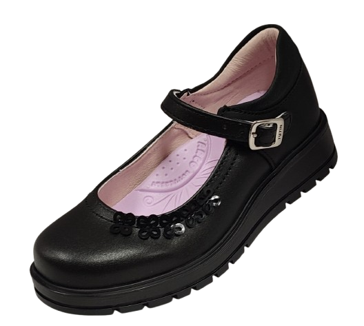 CALZADO ESCOLAR NIÑA YUYIN 26370 NEGRO