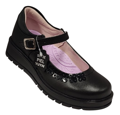 CALZADO ESCOLAR NIÑA YUYIN 26370 NEGRO