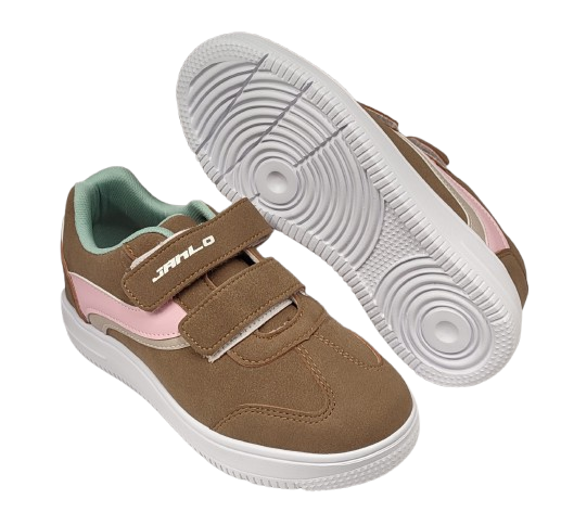 TENIS URBANO JANLO 6092 MOKA/ROSA