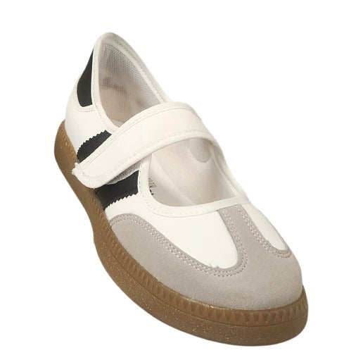 TENIS CASUAL LADY ANACLETA 612 BLANCO NEGRO