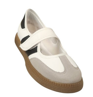 TENIS CASUAL LADY ANACLETA 612 BLANCO NEGRO