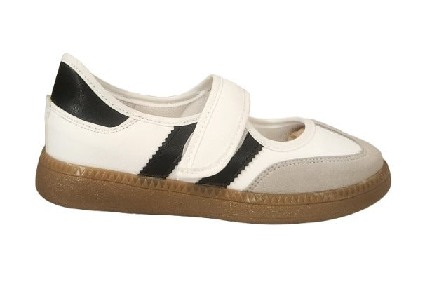 TENIS CASUAL LADY ANACLETA 612 BLANCO NEGRO