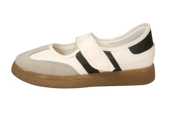 TENIS CASUAL LADY ANACLETA 612 BLANCO NEGRO