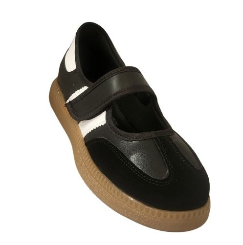 TENIS CASUAL LADY ANACLETA 612 NEGRO BLANCO