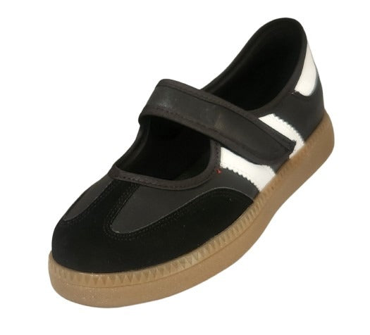 TENIS CASUAL LADY ANACLETA 612 NEGRO BLANCO