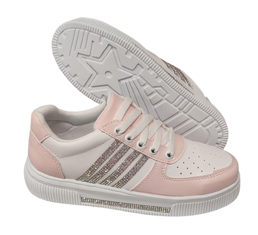 TENIS CASUAL LADY ANACLETA 8106 BLANCO/ROSA