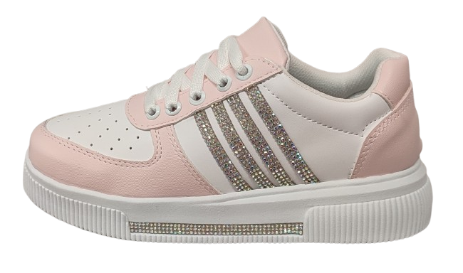 TENIS CASUAL LADY ANACLETA 8106 BLANCO/ROSA