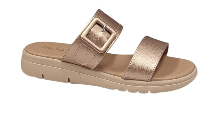 SANDALIA CASUAL MIRLO 1511 ORO ROSADO