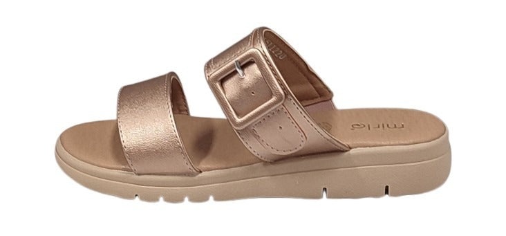 SANDALIA CASUAL MIRLO 1511 ORO ROSADO