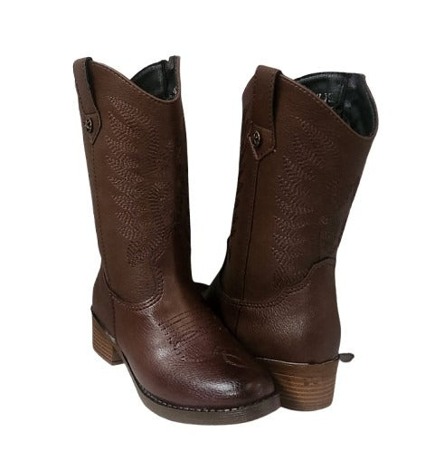 BOTA VAQUERA NIÑA MIRLO 907 MOKA