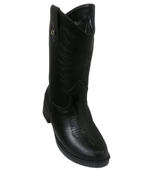 BOTA VAQUERA NIÑA MIRLO 907 NEGRO