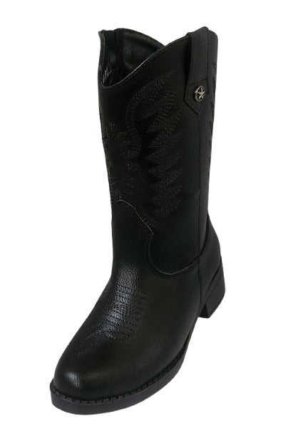 BOTA VAQUERA NIÑA MIRLO 907 NEGRO