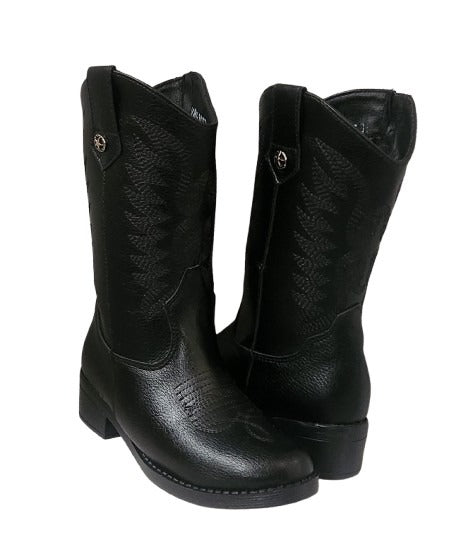 BOTA VAQUERA NIÑA MIRLO 907 NEGRO