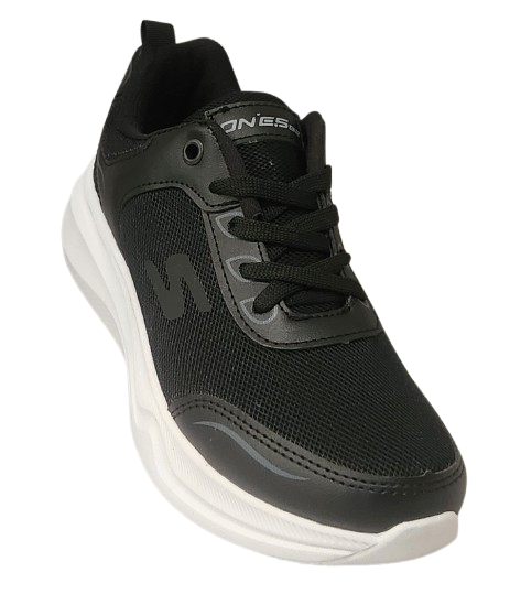 TENIS DEPORTIVO ONE´S 555 NEGRO BLANCO