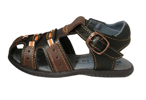 SANDALIA NIÑO PEKE KIDS 590 NEGRO CAFE