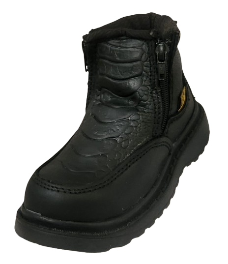 BOTA CASUAL NIÑO PMA 573 NEGRO/AVESTRUZ
