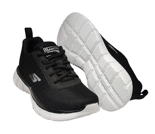 TENIS DEPORTIVO SANTII 502 NEGRO NEGRO