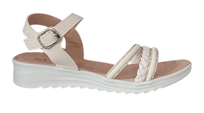 SANDALIA CASUAL SUCY COLLECTION 5622 BLANCO