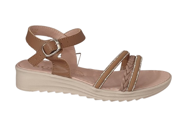 SANDALIA CASUAL SUCY COLLECTION 5622 AVELLANA NUDE