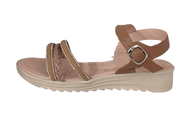 SANDALIA CASUAL SUCY COLLECTION 5622 AVELLANA NUDE