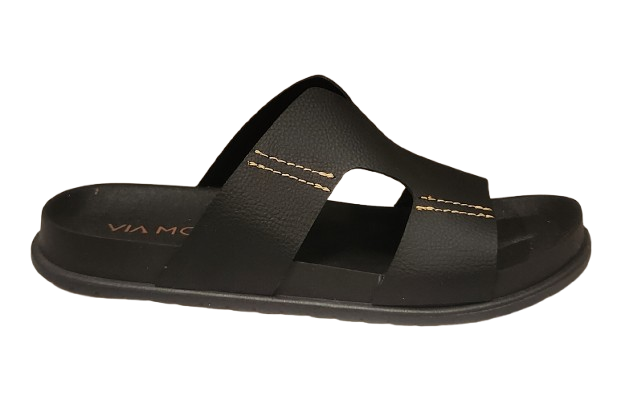 SANDALIA DE BAÑO VIA MODA WOTTE NEGRO