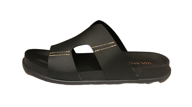 SANDALIA DE BAÑO VIA MODA WOTTE NEGRO