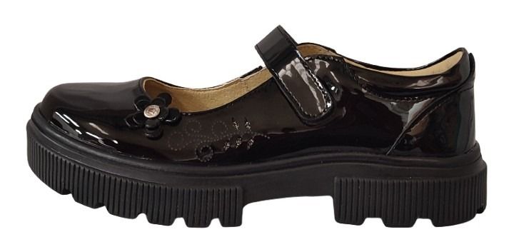 ZAPATO ESCOLAR YONDEER 2403-004 CHAROL NEGRO
