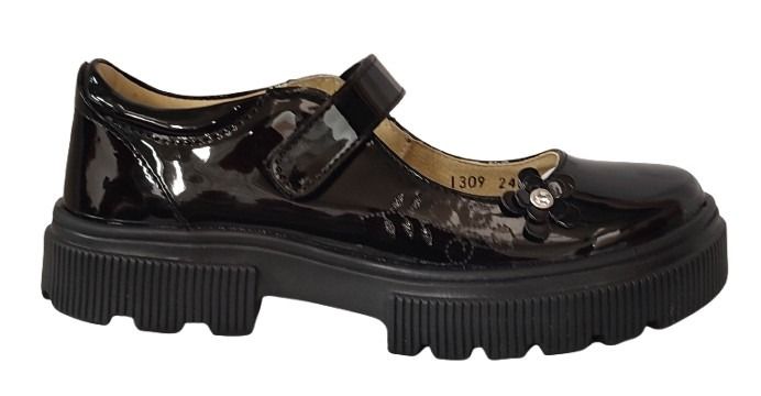 ZAPATO ESCOLAR YONDEER 2403-004 CHAROL NEGRO