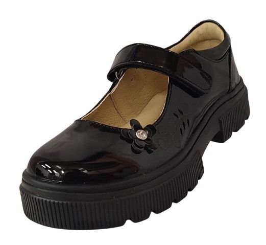 ZAPATO ESCOLAR YONDEER 2403-004 CHAROL NEGRO