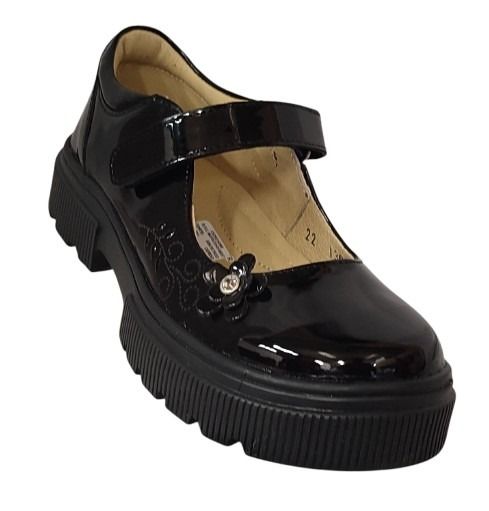 ZAPATO ESCOLAR YONDEER 2403-004 CHAROL NEGRO