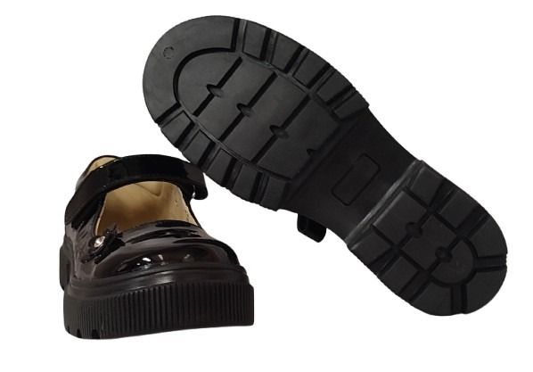 ZAPATO ESCOLAR YONDEER 2403-004 CHAROL NEGRO