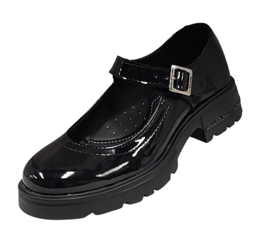 CALZADO ESCOLAR NIÑA YUYIN 26351 CHAROL NEGRO