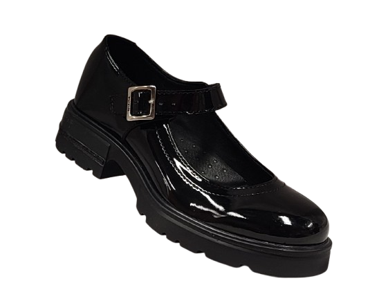 CALZADO ESCOLAR NIÑA YUYIN 26351 CHAROL NEGRO