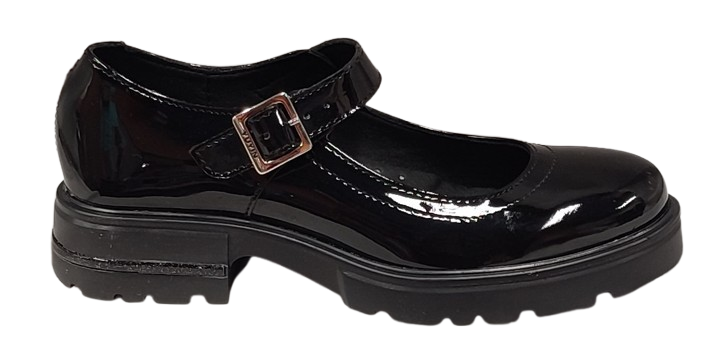 CALZADO ESCOLAR NIÑA YUYIN 26351 CHAROL NEGRO