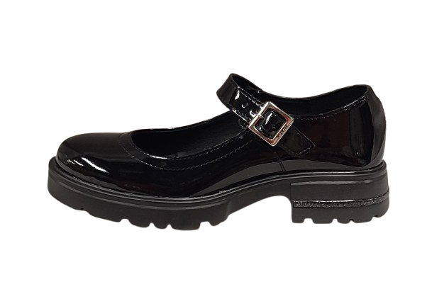 CALZADO ESCOLAR NIÑA YUYIN 26351 CHAROL NEGRO