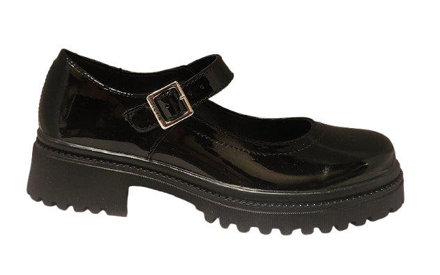 CALZADO ESCOLAR YUYIN 24270 CHAROL NEGRO