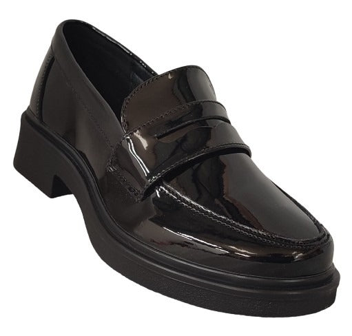 MOCASIN DAMA GREENLOVE 96303 CHAROL/NEGRO