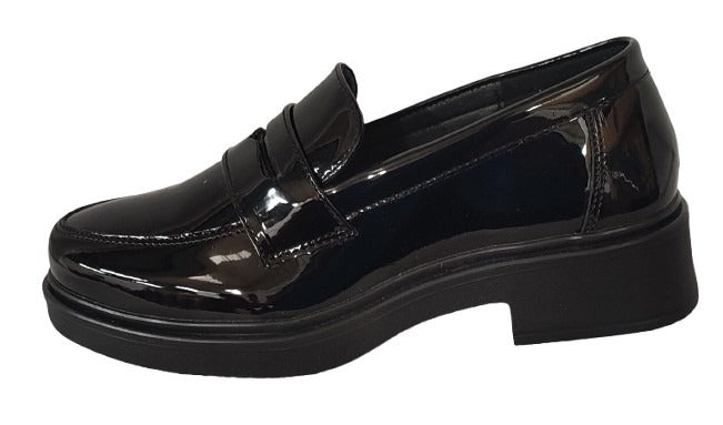 MOCASIN DAMA GREENLOVE 96303 CHAROL/NEGRO