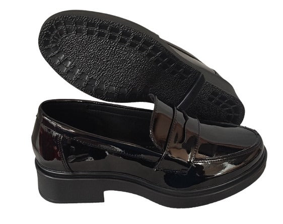 MOCASIN DAMA GREENLOVE 96303 CHAROL/NEGRO